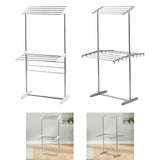 Maxbell Clothes Drying Rack , Hanging Laundry Drying Rack for Dorm Household Balcony Grey
