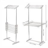 Maxbell Clothes Drying Rack , Hanging Laundry Drying Rack for Dorm Household Balcony Grey