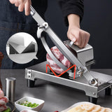 Maxbell Frozen Meat Slicer Easy to Clean Adjustable Meat Cutter for Hot Pot BBQ Home