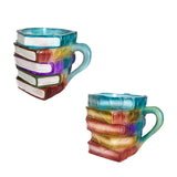 Maxbell Painted Book Mug, Novelty 3D Painted Books Coffee Mug, Unique Stack  Style A