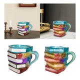 Maxbell Painted Book Mug, Novelty 3D Painted Books Coffee Mug, Unique Stack  Style A