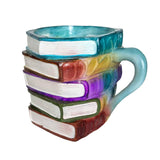 Maxbell Painted Book Mug, Novelty 3D Painted Books Coffee Mug, Unique Stack  Style A