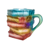 Maxbell Painted Book Mug, Novelty 3D Painted Books Coffee Mug, Unique Stack  Style B