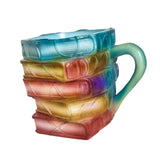 Maxbell Painted Book Mug, Novelty 3D Painted Books Coffee Mug, Unique Stack  Style B