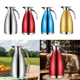 Maxbell Stainless Steel Coffee Carafe Hot Water Dispenser for Lemonade Milk Beverage Silver