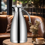 Maxbell Stainless Steel Coffee Carafe Hot Water Dispenser for Lemonade Milk Beverage Silver