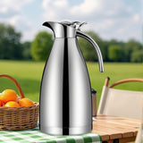 Maxbell Stainless Steel Coffee Carafe Hot Water Dispenser for Lemonade Milk Beverage Silver