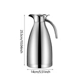 Maxbell Stainless Steel Coffee Carafe Hot Water Dispenser for Lemonade Milk Beverage Silver
