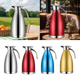 Maxbell Stainless Steel Coffee Carafe Hot Water Dispenser for Lemonade Milk Beverage Silver