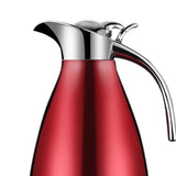 Maxbell Stainless Steel Coffee Carafe Hot Water Dispenser for Lemonade Milk Beverage Red