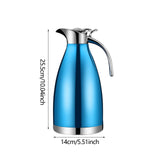 Maxbell Stainless Steel Coffee Carafe Hot Water Dispenser for Lemonade Milk Beverage Blue