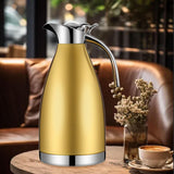 Maxbell Stainless Steel Coffee Carafe Hot Water Dispenser for Lemonade Milk Beverage Gold