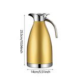 Maxbell Stainless Steel Coffee Carafe Hot Water Dispenser for Lemonade Milk Beverage Gold