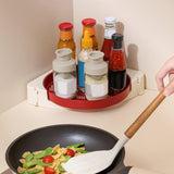 Maxbell Lazy Susan Organizer Rotating Corner Shelf for Kitchen Bathroom Refrigerator