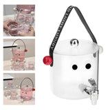 Maxbell Drink Dispenser Funny Juice Lemonade Container for Camping Household