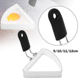 Maxbell Fried Egg Ring with Handle for Breakfast Sandwich Reusable Egg Cooking Mould 9x8.8cm