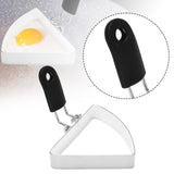 Maxbell Fried Egg Ring with Handle for Breakfast Sandwich Reusable Egg Cooking Mould 10x9.6cm
