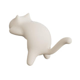 Maxbell Cat Shaped Hook for Desk Edge Cute for Restroom Storage Organization Cabinet White