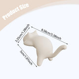 Maxbell Cat Shaped Hook for Desk Edge Cute for Restroom Storage Organization Cabinet White