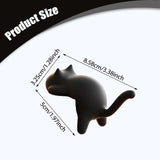 Maxbell Cat Shaped Hook for Desk Edge Cute for Restroom Storage Organization Cabinet Black
