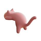 Maxbell Cat Shaped Hook for Desk Edge Cute for Restroom Storage Organization Cabinet Pink