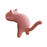 Maxbell Cat Shaped Hook for Desk Edge Cute for Restroom Storage Organization Cabinet Pink