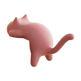 Maxbell Cat Shaped Hook for Desk Edge Cute for Restroom Storage Organization Cabinet Pink