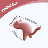Maxbell Cat Shaped Hook for Desk Edge Cute for Restroom Storage Organization Cabinet Pink