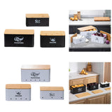 Maxbell 3 Pieces Farmhouse Kitchen Canister Carbon Steel for Restaurant Home