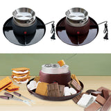 Maxbell Electric Smores Maker 2 in 1 Marshmallow Roaster for Wedding Family Tabletop reddish brown