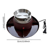 Maxbell Electric Smores Maker 2 in 1 Marshmallow Roaster for Wedding Family Tabletop reddish brown