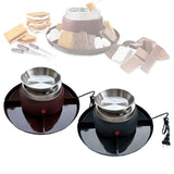 Maxbell Electric Smores Maker 2 in 1 Marshmallow Roaster for Wedding Family Tabletop reddish brown