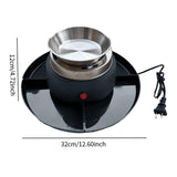 Maxbell Electric Smores Maker 2 in 1 Marshmallow Roaster for Wedding Family Tabletop black