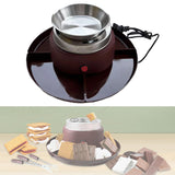 Maxbell Smores Kit Melt Fondue Pot Electric Smores Maker for Family Christmas Indoor reddish brown