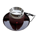 Maxbell Smores Kit Melt Fondue Pot Electric Smores Maker for Family Christmas Indoor reddish brown