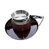 Maxbell Smores Kit Melt Fondue Pot Electric Smores Maker for Family Christmas Indoor reddish brown