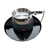 Maxbell Smores Kit Melt Fondue Pot Electric Smores Maker for Family Christmas Indoor black