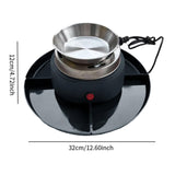 Maxbell Smores Kit Melt Fondue Pot Electric Smores Maker for Family Christmas Indoor black