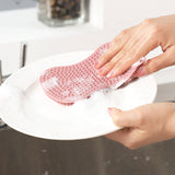 Maxbell 2Pcs Silicone Dish Brush Kitchen Gadget Tool Accessories Soft Kitchen Sponge