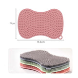 Maxbell 2Pcs Silicone Dish Brush Kitchen Gadget Tool Accessories Soft Kitchen Sponge