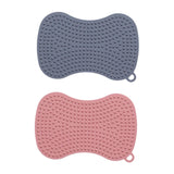 Maxbell 2Pcs Silicone Dish Brush Kitchen Gadget Tool Accessories Soft Kitchen Sponge