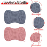 Maxbell 2Pcs Silicone Dish Brush Kitchen Gadget Tool Accessories Soft Kitchen Sponge