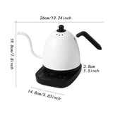 Maxbell Electric Gooseneck Pour over Kettle Gift for Restaurant Brewing Thanksgiving white