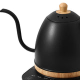 Maxbell Electric Gooseneck Pour over Kettle Gift for Restaurant Brewing Thanksgiving black wooden grain
