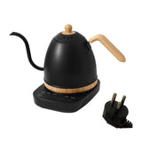 Maxbell Electric Gooseneck Pour over Kettle Gift for Restaurant Brewing Thanksgiving black wooden grain