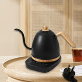 Maxbell Electric Gooseneck Pour over Kettle Gift for Restaurant Brewing Thanksgiving black wooden grain