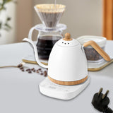 Maxbell Electric Gooseneck Pour over Kettle Gift for Restaurant Brewing Thanksgiving white wooden grain