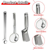 Maxbell Stainless Steel Tongs Cooking and Serving Clips for Barbecue Steak Hamburger
