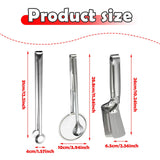 Maxbell Stainless Steel Tongs Cooking and Serving Clips for Barbecue Steak Hamburger