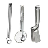 Maxbell Stainless Steel Tongs Cooking and Serving Clips for Barbecue Steak Hamburger